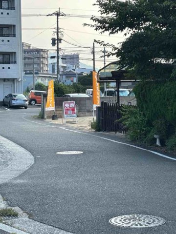 中曽根東二丁目の前面道路含む現地写真|現地（2026年7月21日）撮影
