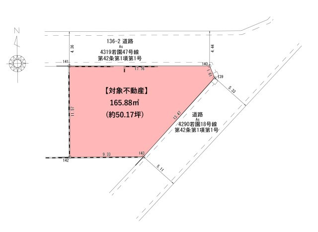 若園二丁目（18期）の土地図