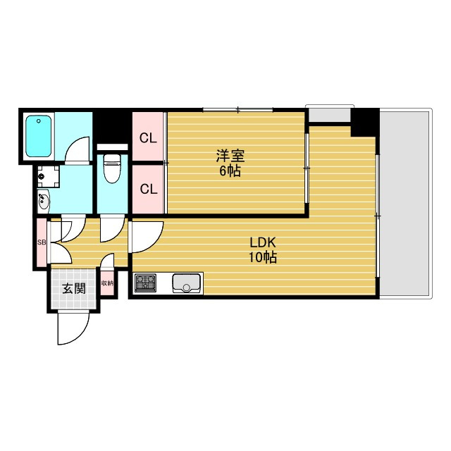 CITY SPIRE十三東の間取り
