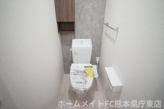 上益城郡益城町大字広崎のアパートのトイレ