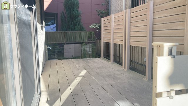 草加市新里町　中古一戸建ての庭