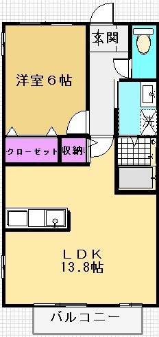 ブルックハウス大橋の間取り|※図面と現況が異なる場合は現況を優先します。