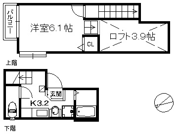DCT大橋の間取り|※図面と現況が異なる場合は現況を優先します。