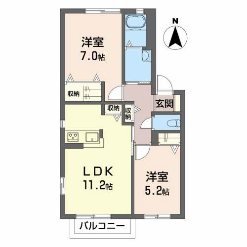 シャーメゾン・フレール C棟の間取り