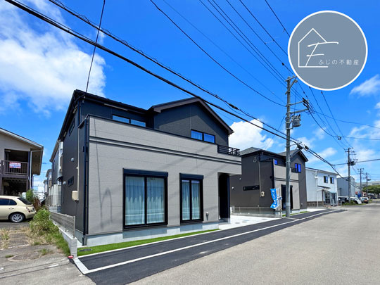 多賀城市明月の前面道路含む現地写真
