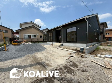 【外観】 | 高崎市吉井町下長根　平屋　新築住宅 | 現地ご案内ツアー開催中！早朝やお仕事帰りのご見学にもすぐ対応致します！見学ご予約はコアライブまでお気軽にお問い合わせ下さい！