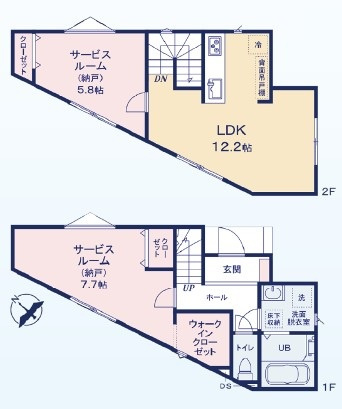 仲介手数料無料　横浜市神奈川区西寺尾１丁目の間取り