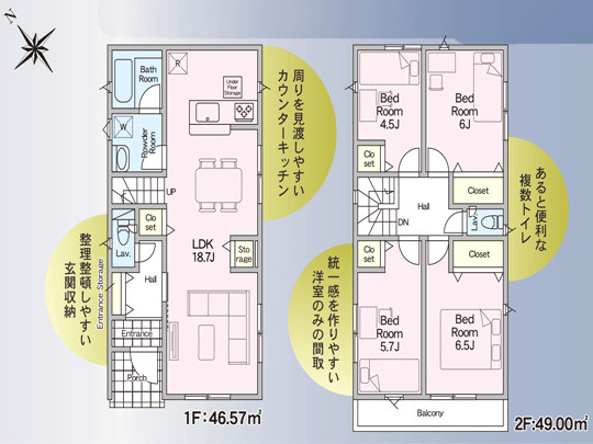 多賀城市下馬の間取り