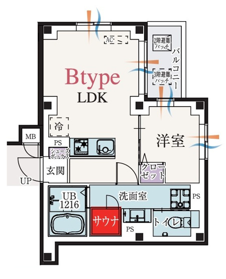 【間取り】 | b’CASA東伏見 | 「b’CASA東伏見」