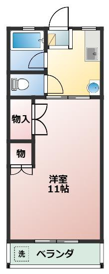 鈴木ハイツの間取り