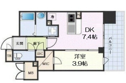 【間取り】 | la Waison NAMBA west