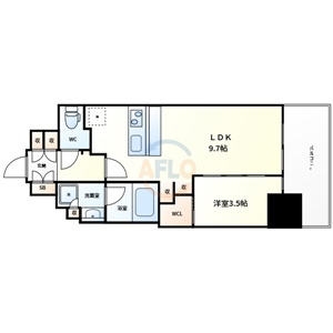 コンフォリア・リヴ北浜淡路町の間取り|コンフォリア・リヴ北浜淡路町　間取り