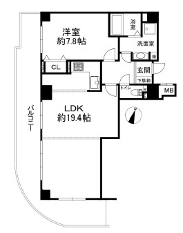 御影ロジュマンの間取り