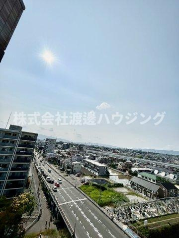 コートアメニティ江坂の展望|西側ベランダの眺望