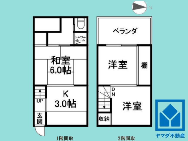 伏見区桃山町丹後の間取り