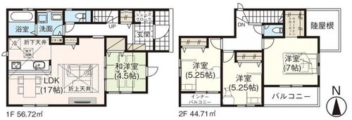 グラファーレ　岡山市中区関（4期）【仲介手数料無料】の間取り
