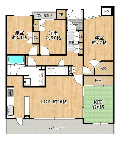 ネバーランド箕面潤水館の間取り|4LDK　89㎡