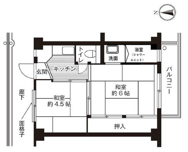 【間取り】 | ビレッジハウス藤田1号棟