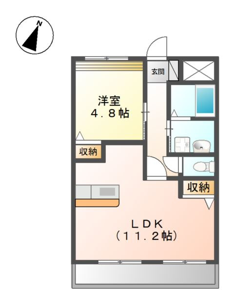 プラッツ・ユーⅥの間取り