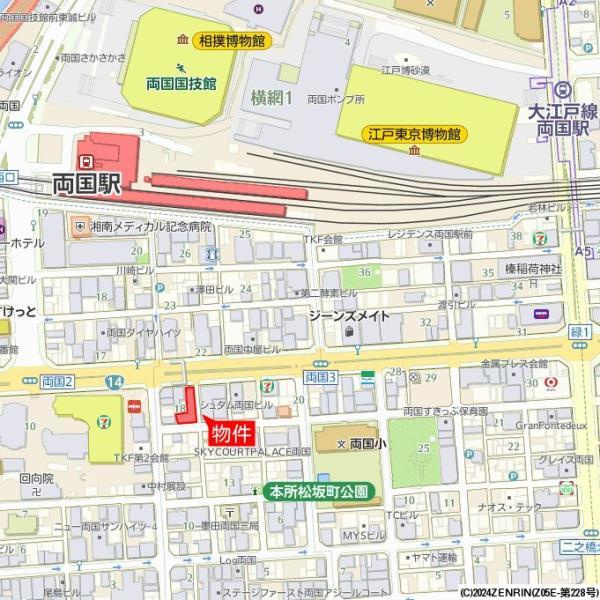 レクシード両国駅前の地図