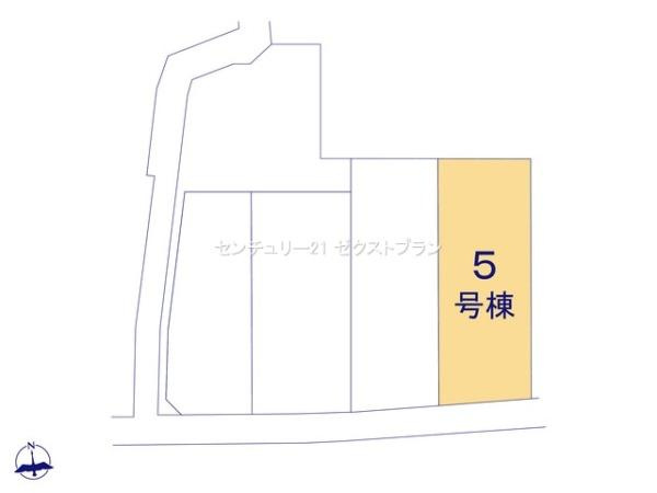 第17渋川金井 5号棟の区画図|区画図