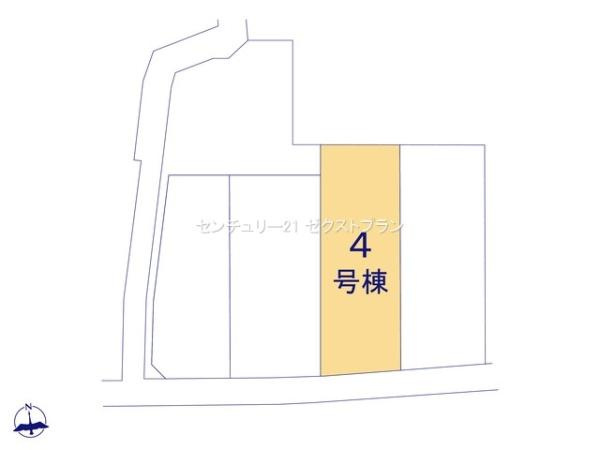 第17渋川金井 4号棟の区画図|区画図