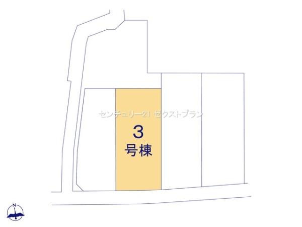 第17渋川金井 3号棟の区画図|区画図