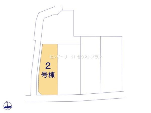 第17渋川金井 2号棟の区画図|区画図