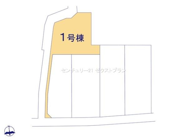 第17渋川金井 1号棟の区画図|区画図