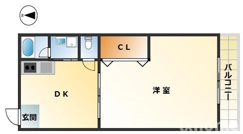 奥野マンションの間取り