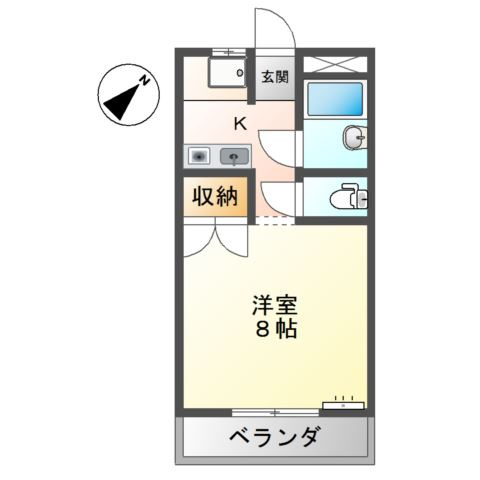 フォレスト，コーポの間取り