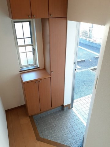 グリーンヒルズⅠの玄関