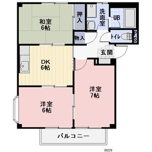 ふぁみりい渡り瀬の間取り