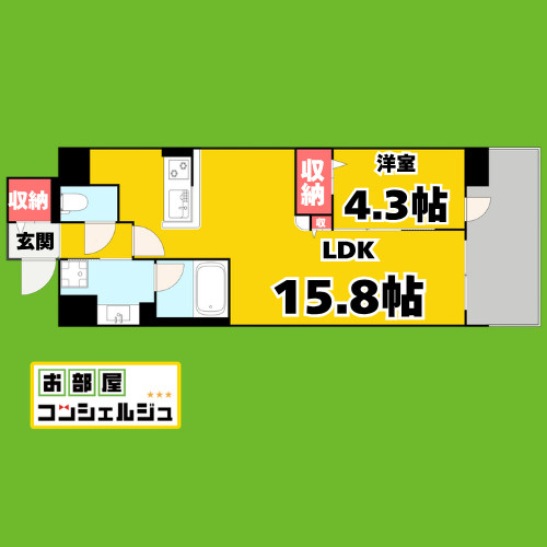 Ｆｉｔｓ　Ｇａｒｄｅｎの間取り