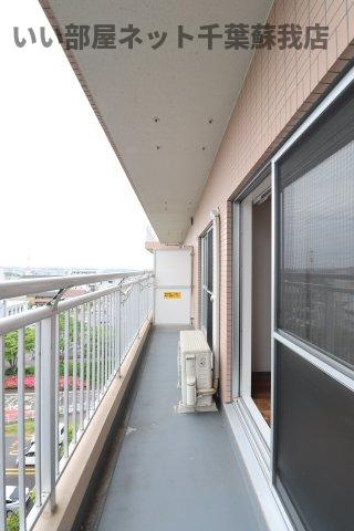 オーシャンビュー弐番館のバルコニー|広々としたバルコニーです