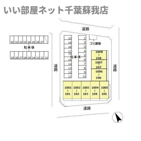 オーシャンビュー弐番館の区画図