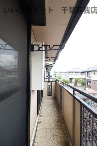 コスモジョイ　Ａのバルコニー|洗濯物もよく乾きそうな、陽当たり良好なバルコニーです！