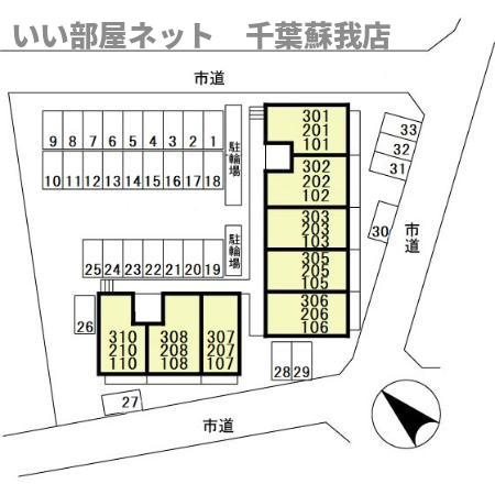 フォンティーヌ国分寺台の区画図