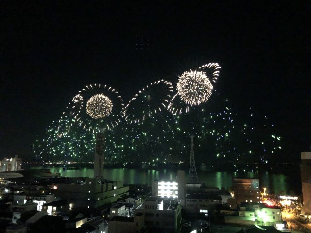 アルファステイツ天神町の展望|夏には水郷祭の花火が望めます！
※売主様撮影写真