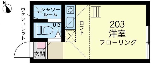 横浜市保土ケ谷区宮田町１丁目のアパートの間取り