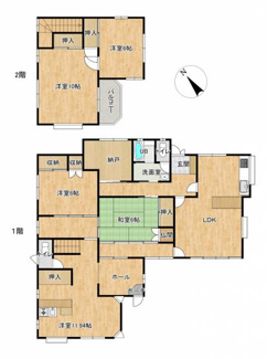 【間取り】 | 下松市昭和町一丁目戸建
