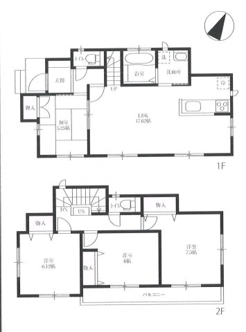 【間取り】 | 入間市久保稲荷5丁目　中古戸建