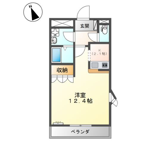 コンチェルト笠岡Ｄの間取り