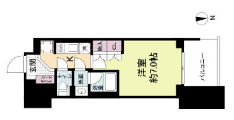 【間取り】 | ルネフラッツ谷町四丁目