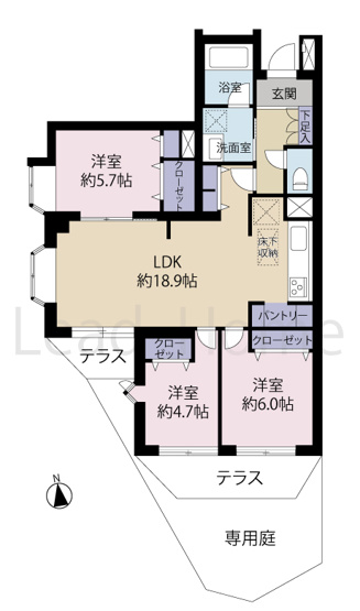 【間取り】 | インペリアル八雲ハイム