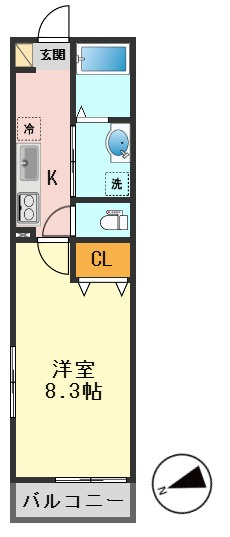 グランドール亀有Ⅴの間取り
