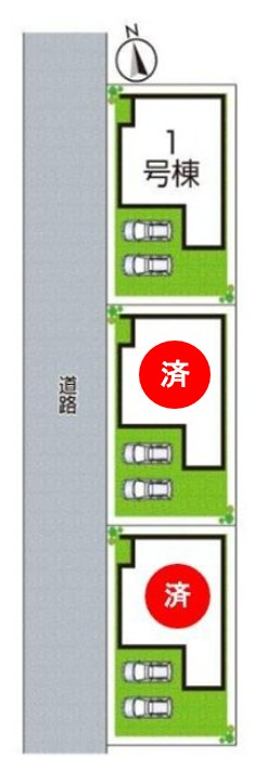 姫路市東山　第4期　新築一戸建ての区画図|全３区画
