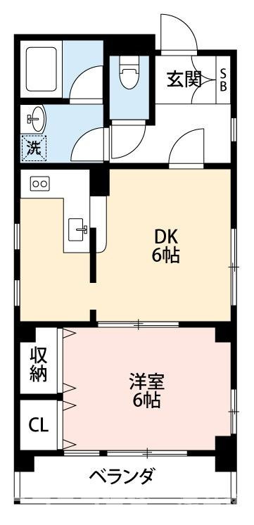 アブレスト浜町の間取り