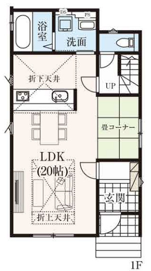 【仲介手数料無料】所沢市山口２２期全４棟３号棟　所沢市の新築なら西武ハウジングの間取り