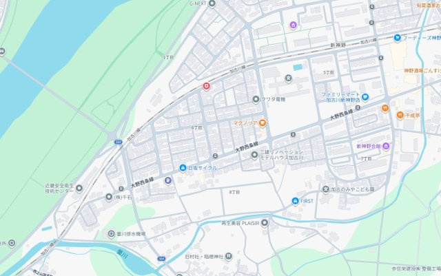 加古川市新神野　新築一戸建ての地図